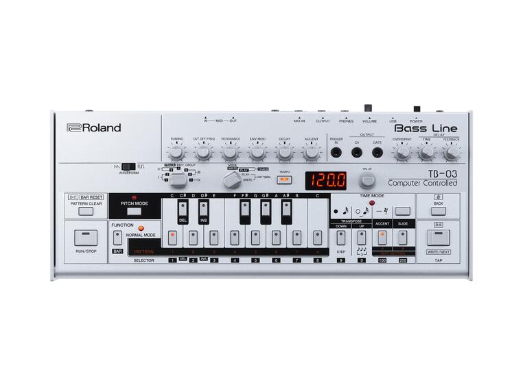 Roland TB-03 Boutique Bass Line synth Recreation of the iconic TB-303